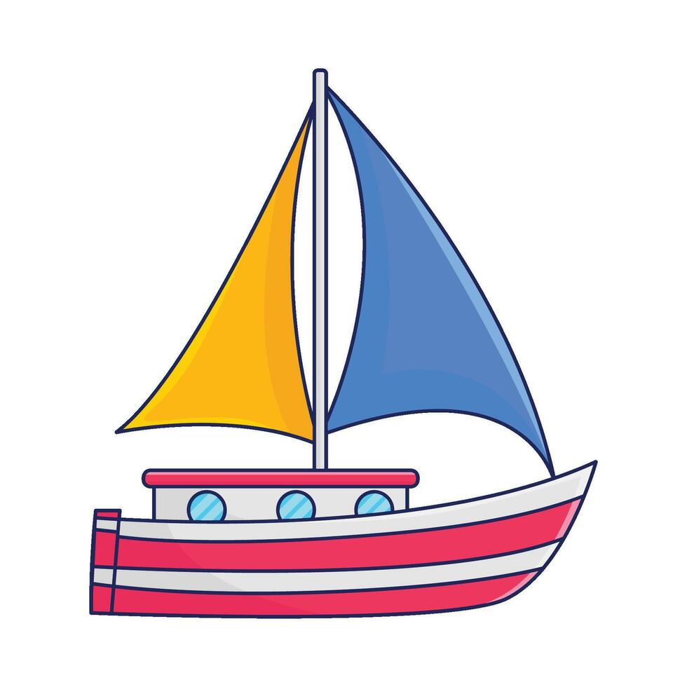 illustration de bateau vecteur