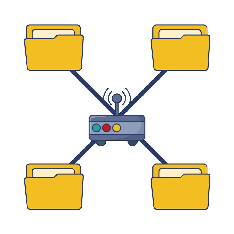 illustration de Wifi réseau vecteur