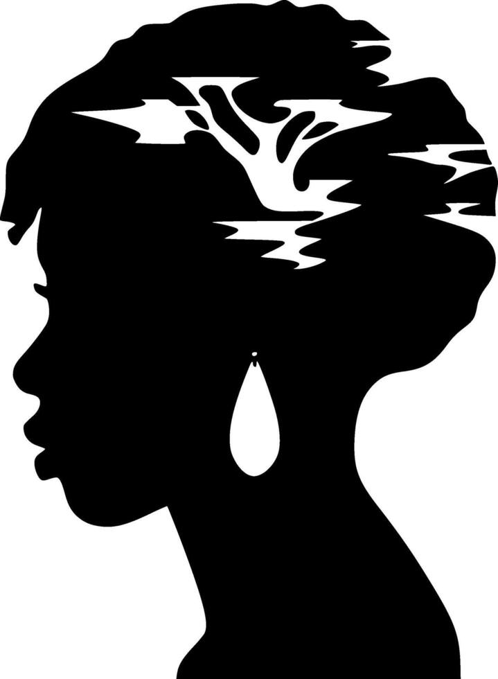 Afrique, minimaliste et Facile silhouette - vecteur illustration