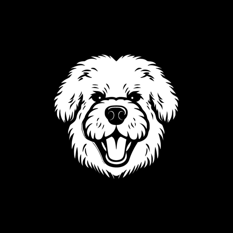 bichon frise, minimaliste et Facile silhouette - vecteur illustration