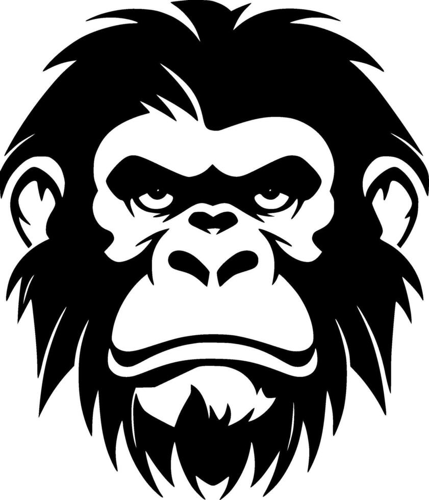 chimpanzé - haute qualité vecteur logo - vecteur illustration idéal pour T-shirt graphique