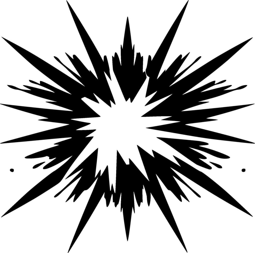 explosion - minimaliste et plat logo - vecteur illustration