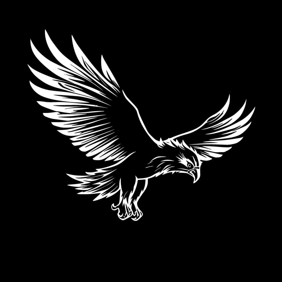 hippogriffe - minimaliste et plat logo - vecteur illustration
