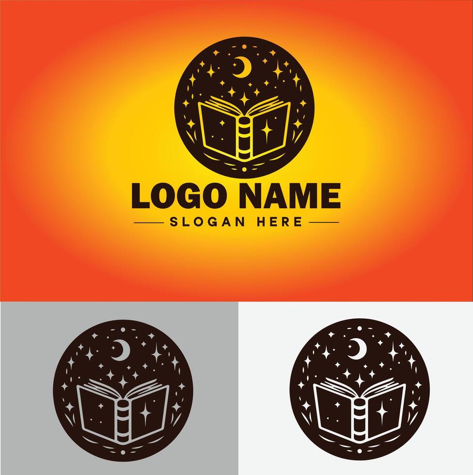 livre logo icône vecteur pour librairie livre entreprise éditeur encyclopédie bibliothèque éducation logo modèle