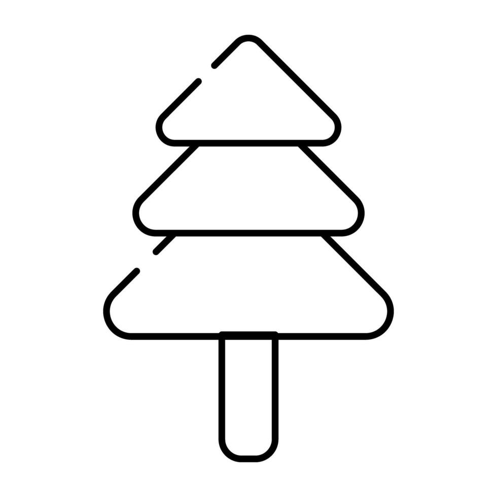 moderne conception icône de conifère arbre vecteur