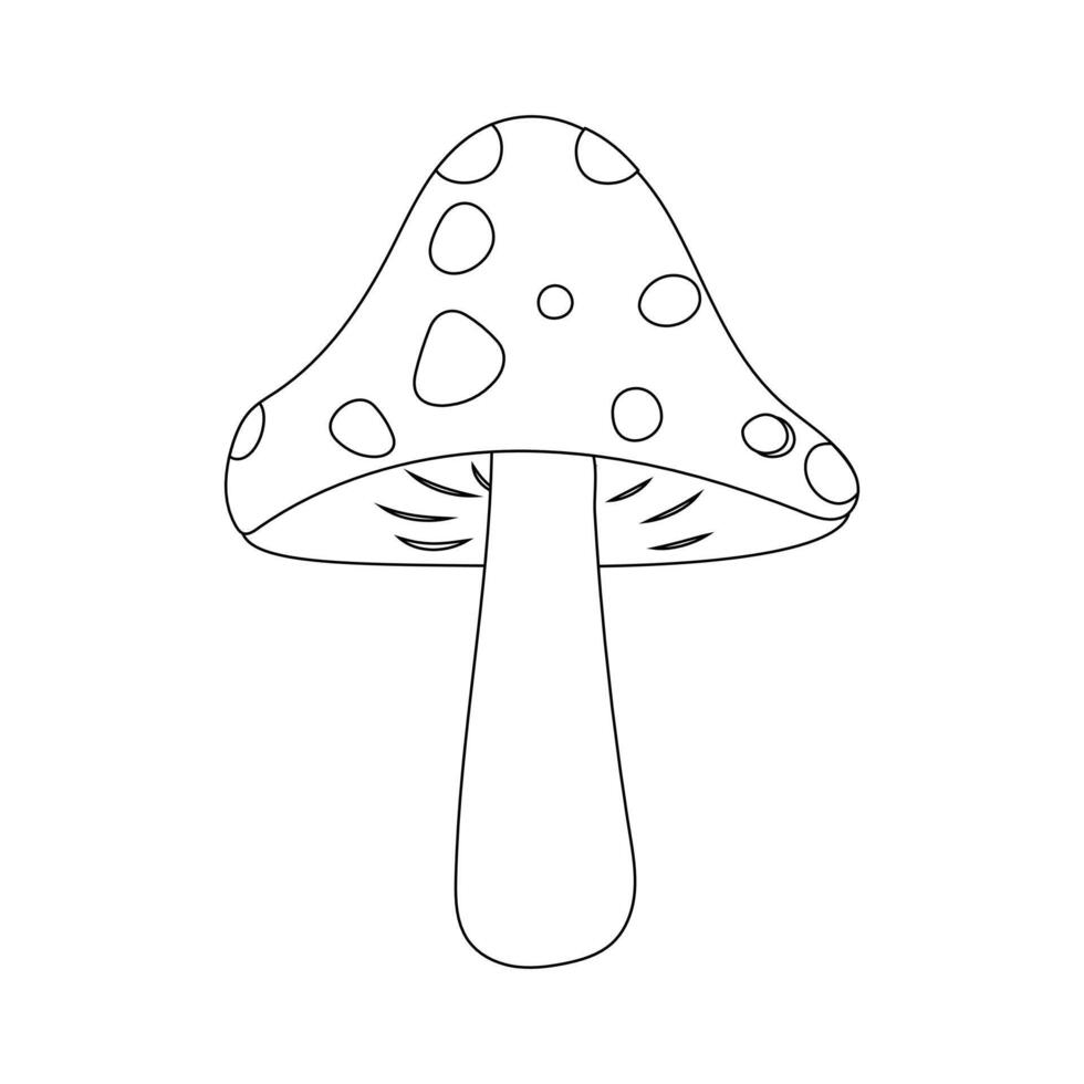 champignon icône illustration . dessin animé vecteur champignons clipart. vecteur isolé sur blanc Contexte. eps dix