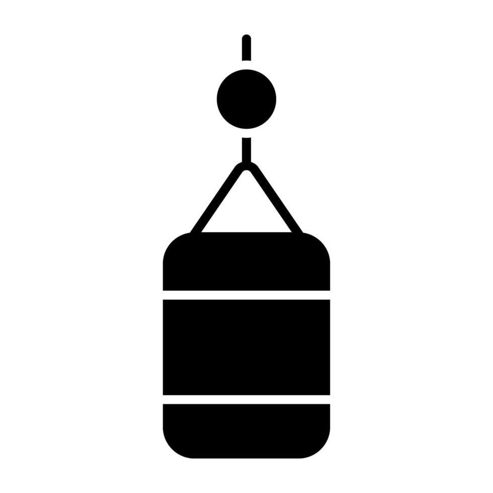une icône du design moderne du sac de boxe vecteur