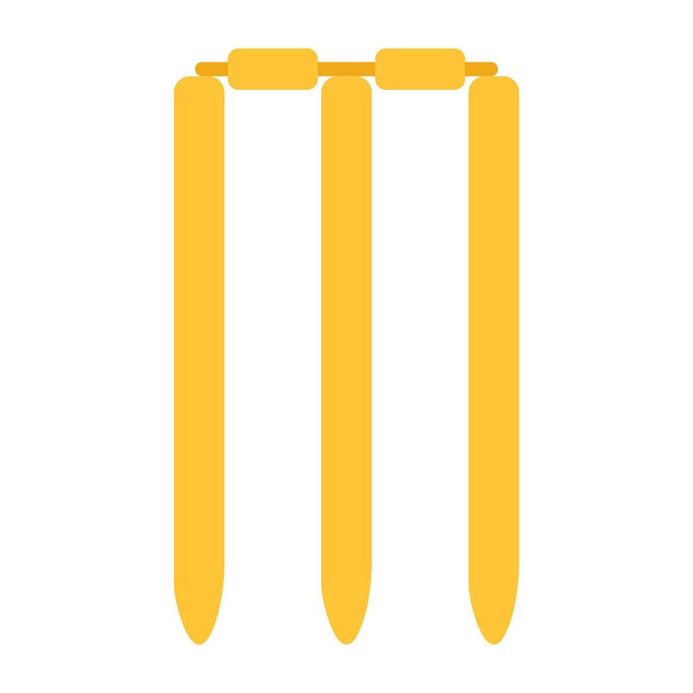 une icône de conception étonnante de guichet de cricket vecteur