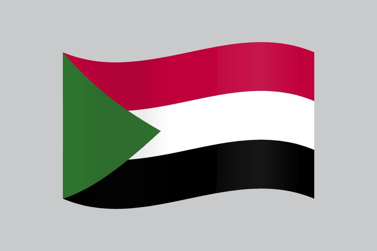 drapeau de Soudan vecteur illustration