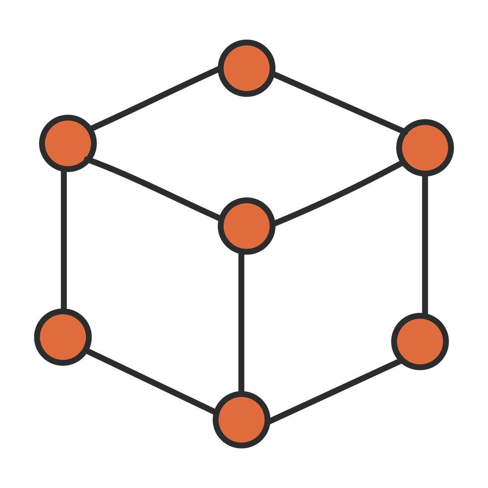 moderne conception icône de hexagonal structure vecteur