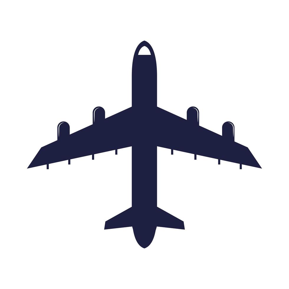 icône d'avion isolé vecteur