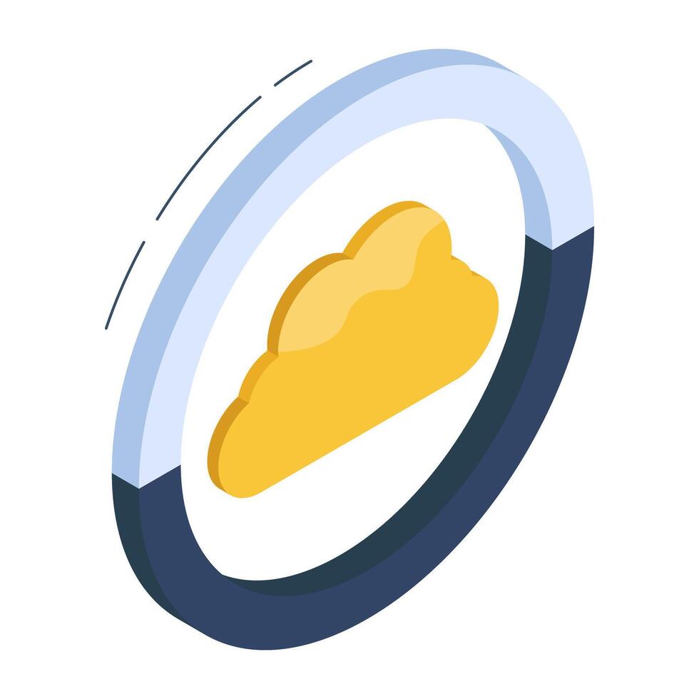 un icône conception de nuage analytique vecteur