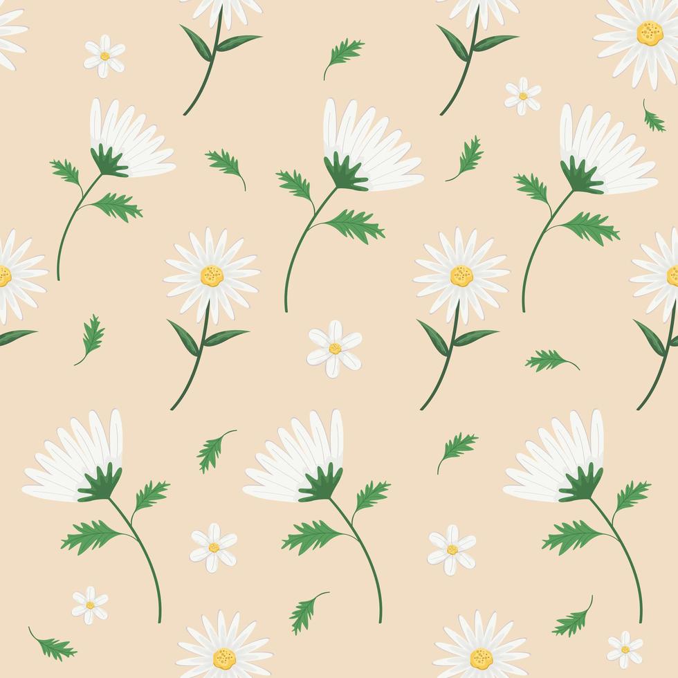 motif de fleurs marguerite vecteur