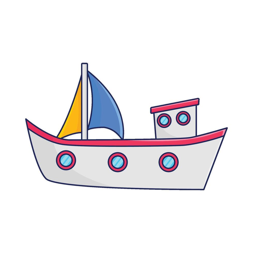 illustration de bateau vecteur