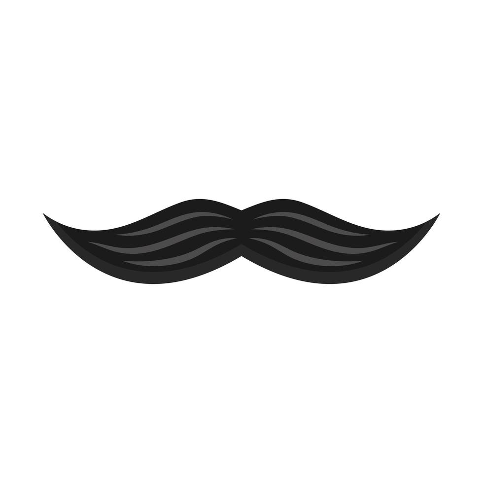 icône de moustache de père vecteur