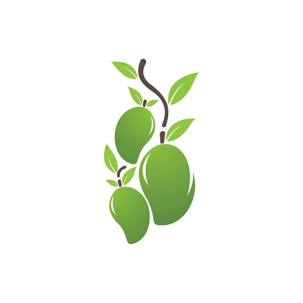 design plat de logo de mangue vecteur