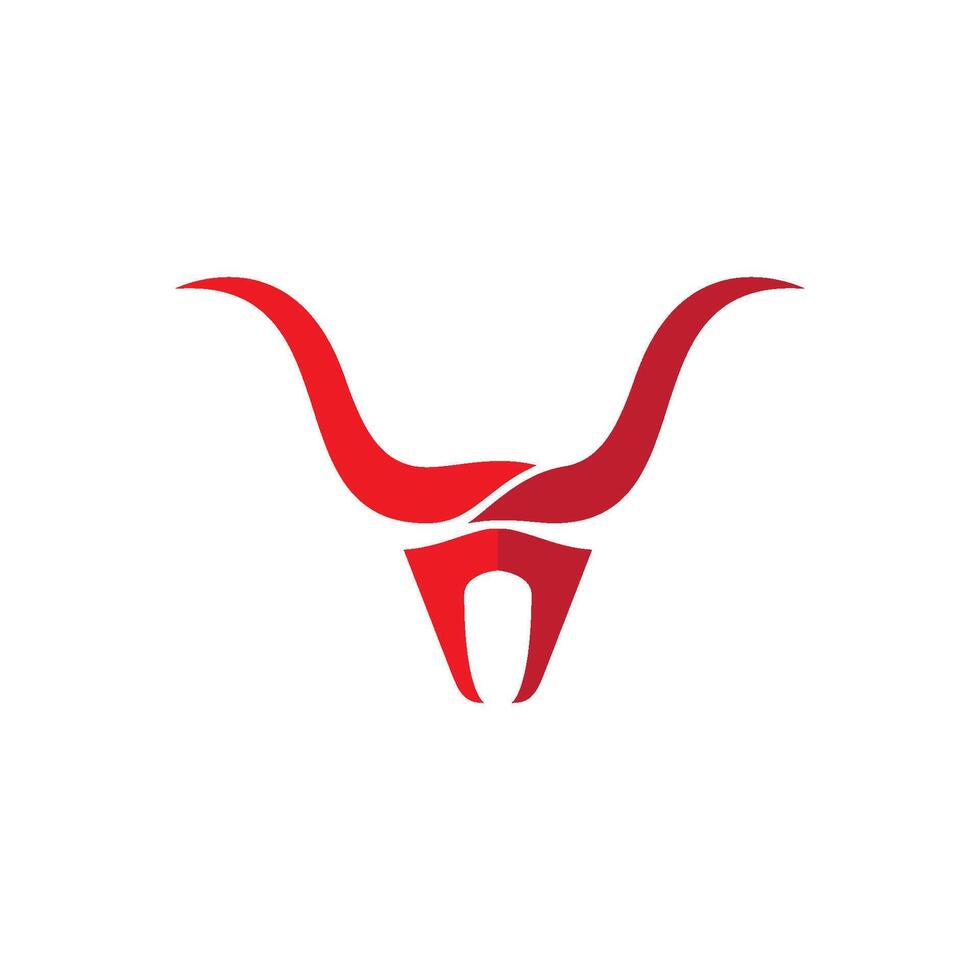 Taureau logo icône vecteur