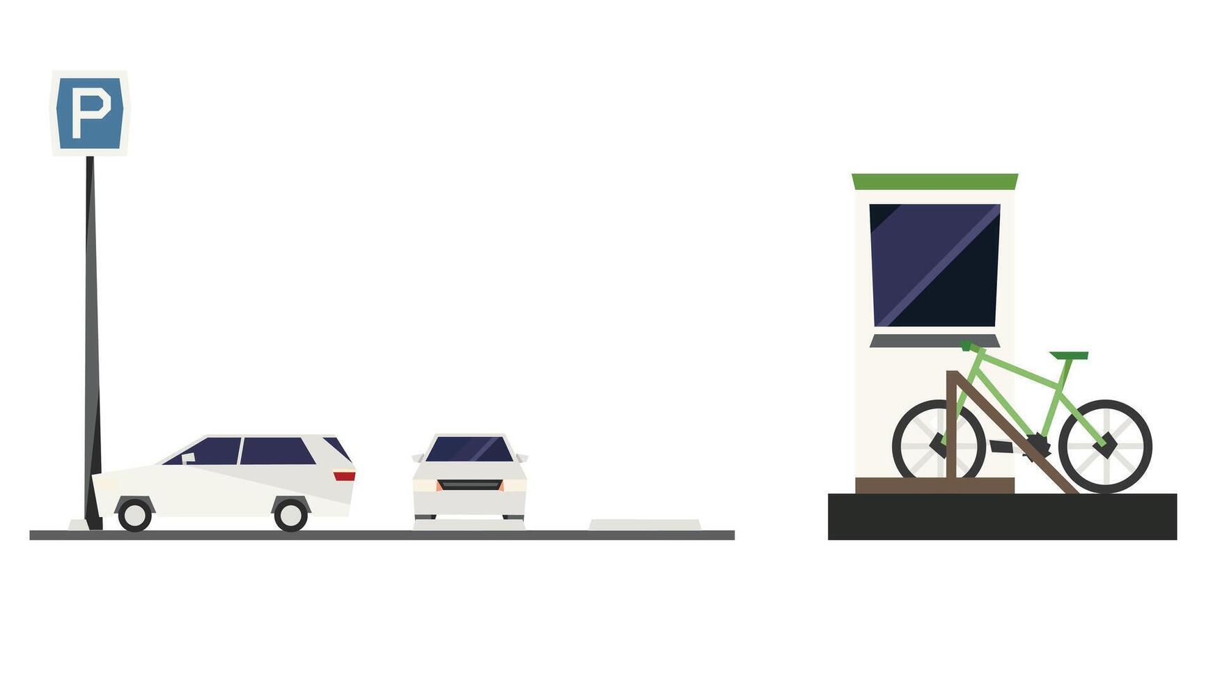 Publique transport prestations de service à l'intérieur le ville pour les passagers vecteur illustration