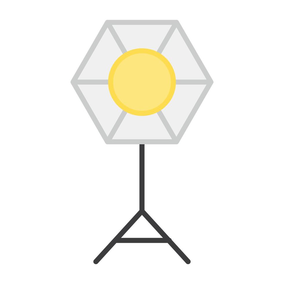 une plat conception icône de studio lumière vecteur
