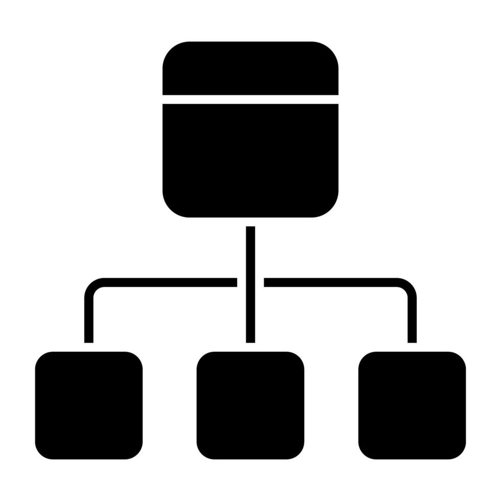 un modifiable conception icône de hiérarchie vecteur