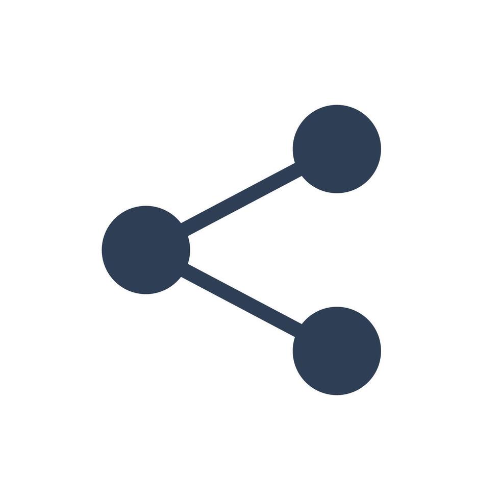 partager icône vecteur La Flèche signe pictogramme icône isolé sur blanc Contexte
