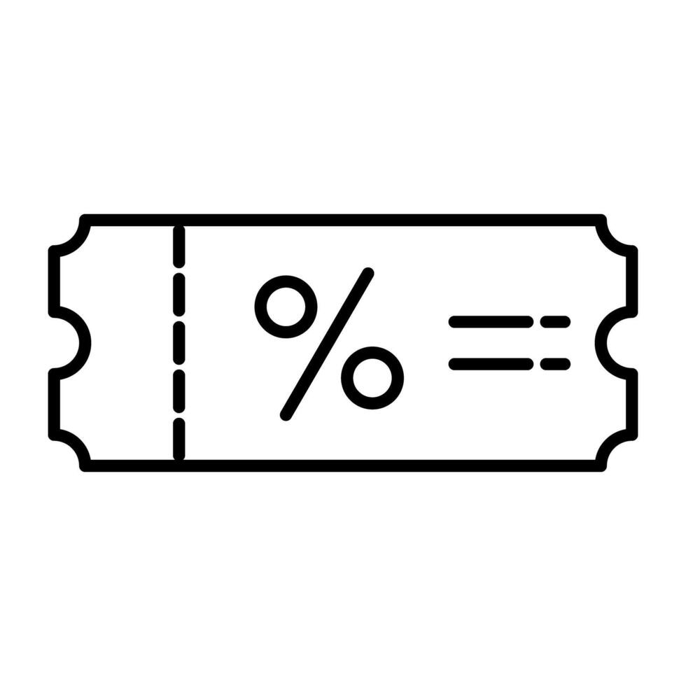 un icône conception de remise coupon vecteur