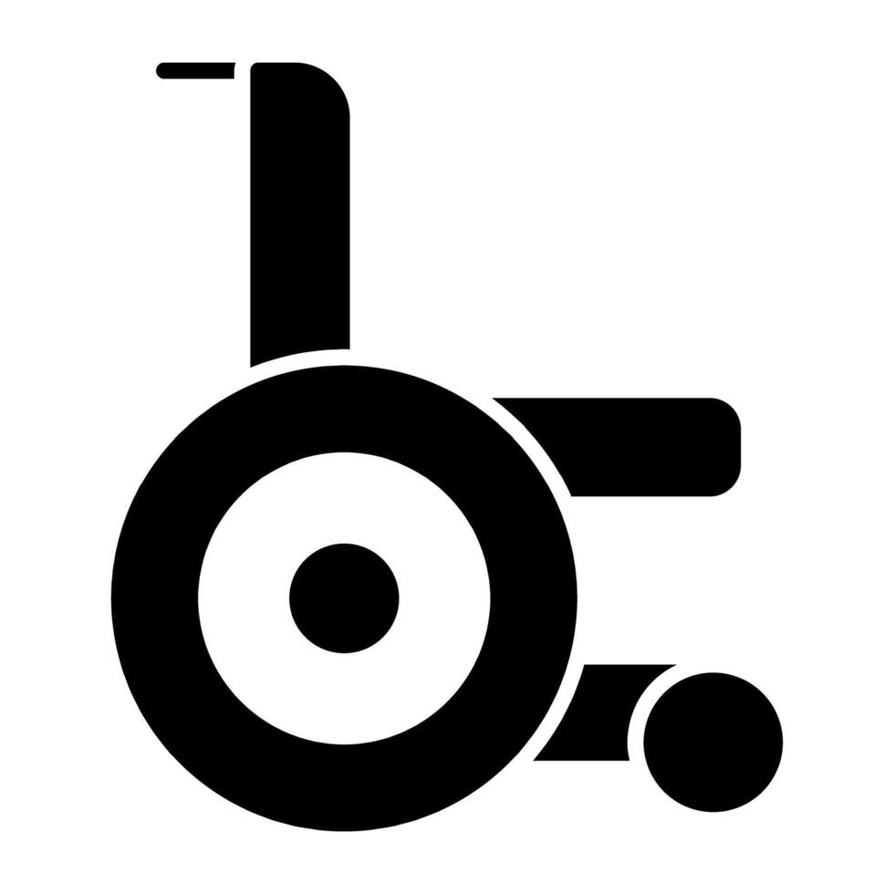 une unique conception icône de fauteuil roulant vecteur