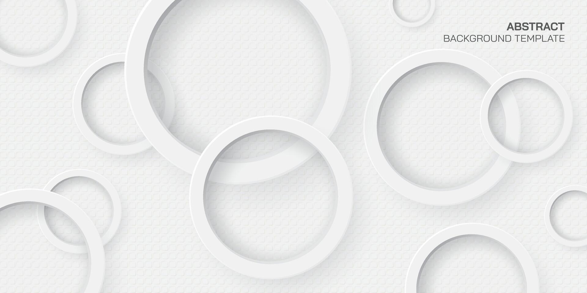 blanc bois gratuit non couché papier Contexte avec 3d cercle bague papier Couper style vecteur illustration. blanc liaison papier Contexte avec cercle anneau.