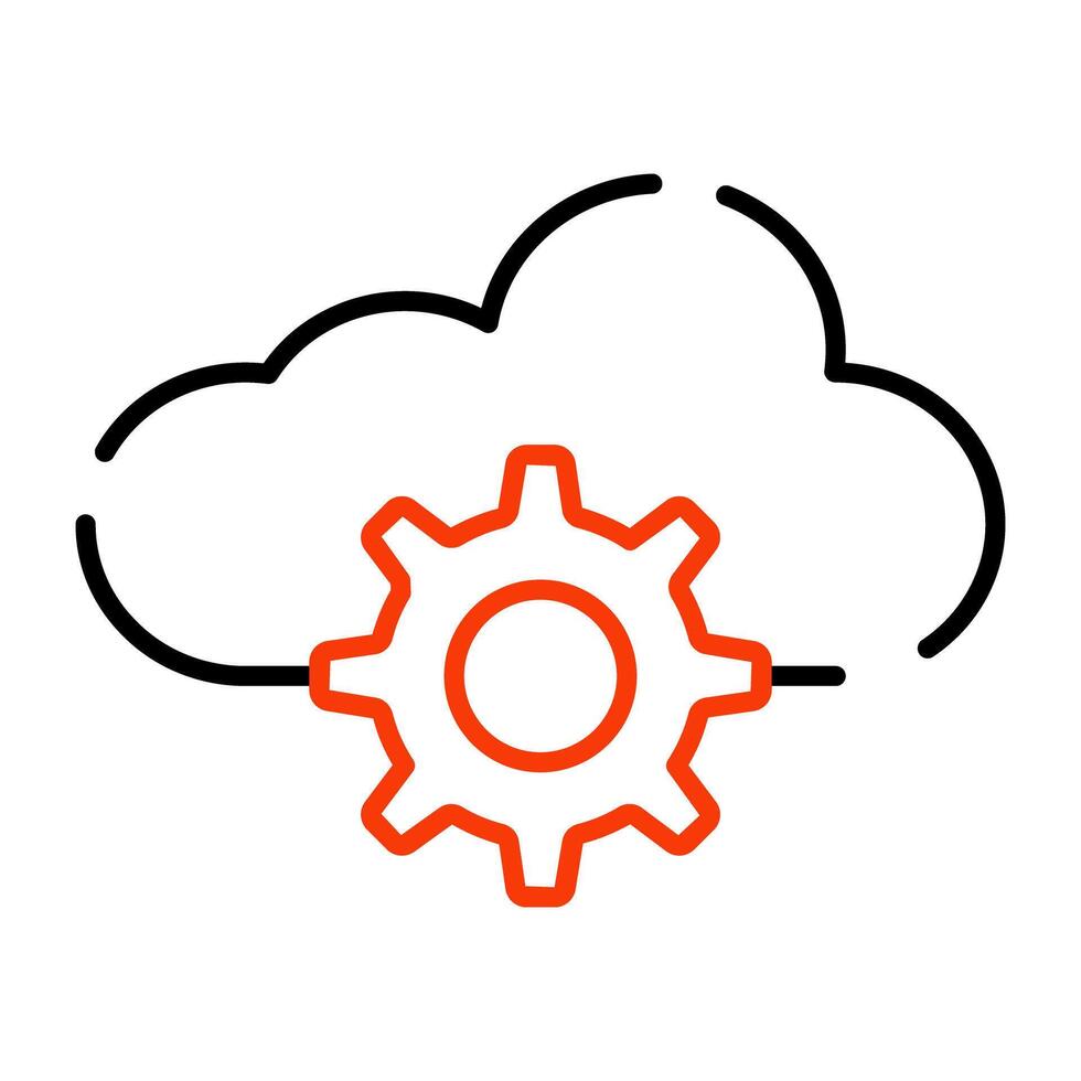 branché conception icône de nuage réglage vecteur