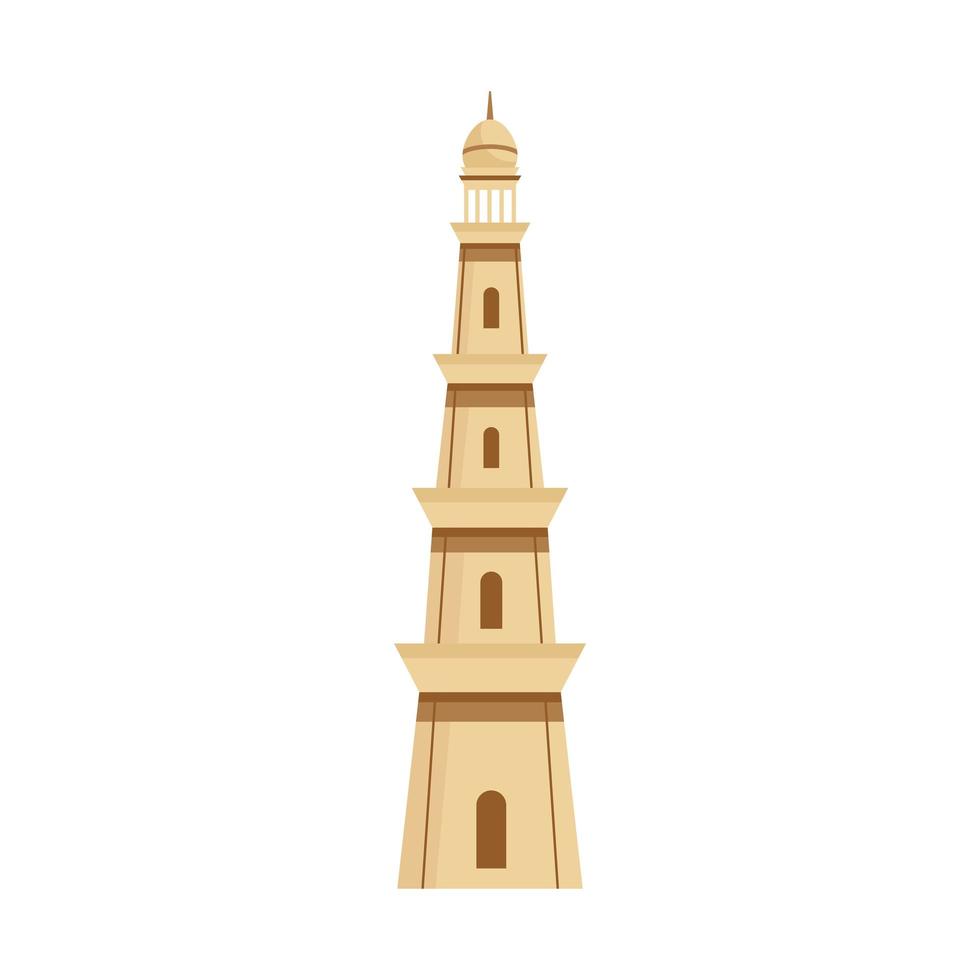 icône de la tour indienne vecteur