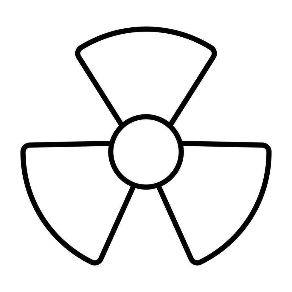 un modifiable conception icône de radioactif signe vecteur