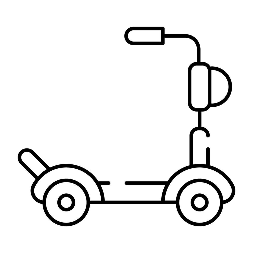 une branché conception icône de des gamins scooter vecteur