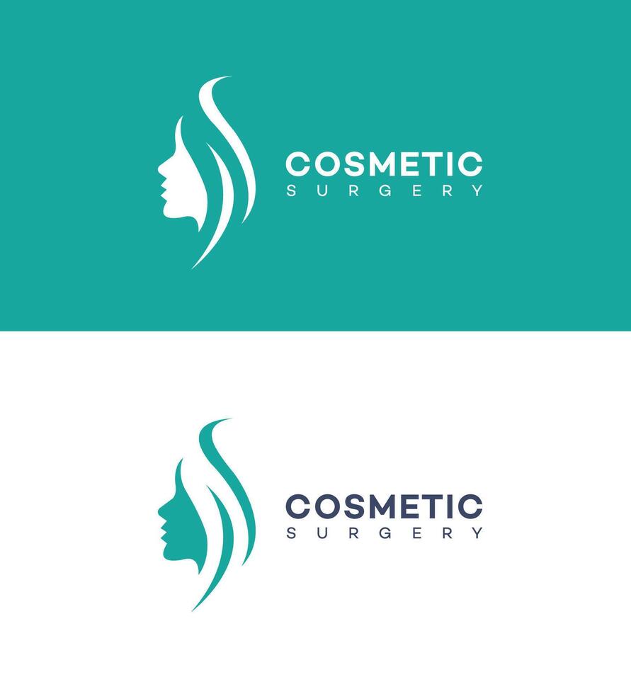 cosmétique chirurgie logo icône marque identité signe symbole modèle vecteur