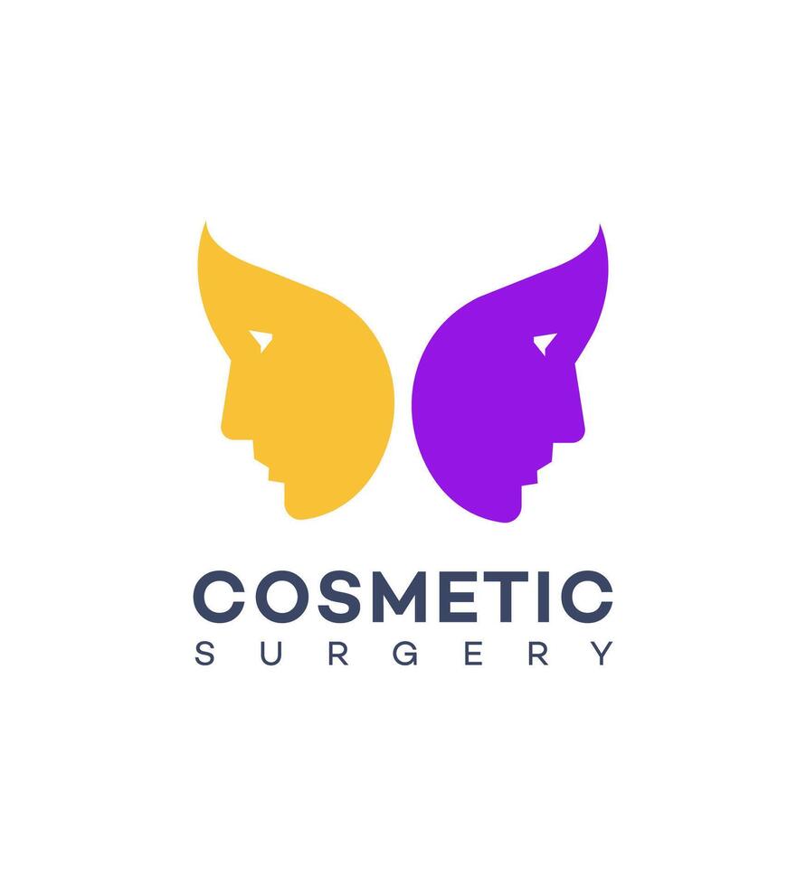 cosmétique chirurgie logo icône marque identité signe symbole modèle vecteur