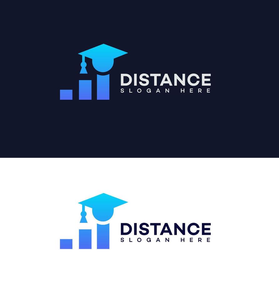 distance apprentissage logo icône marque identité signe symbole modèle vecteur