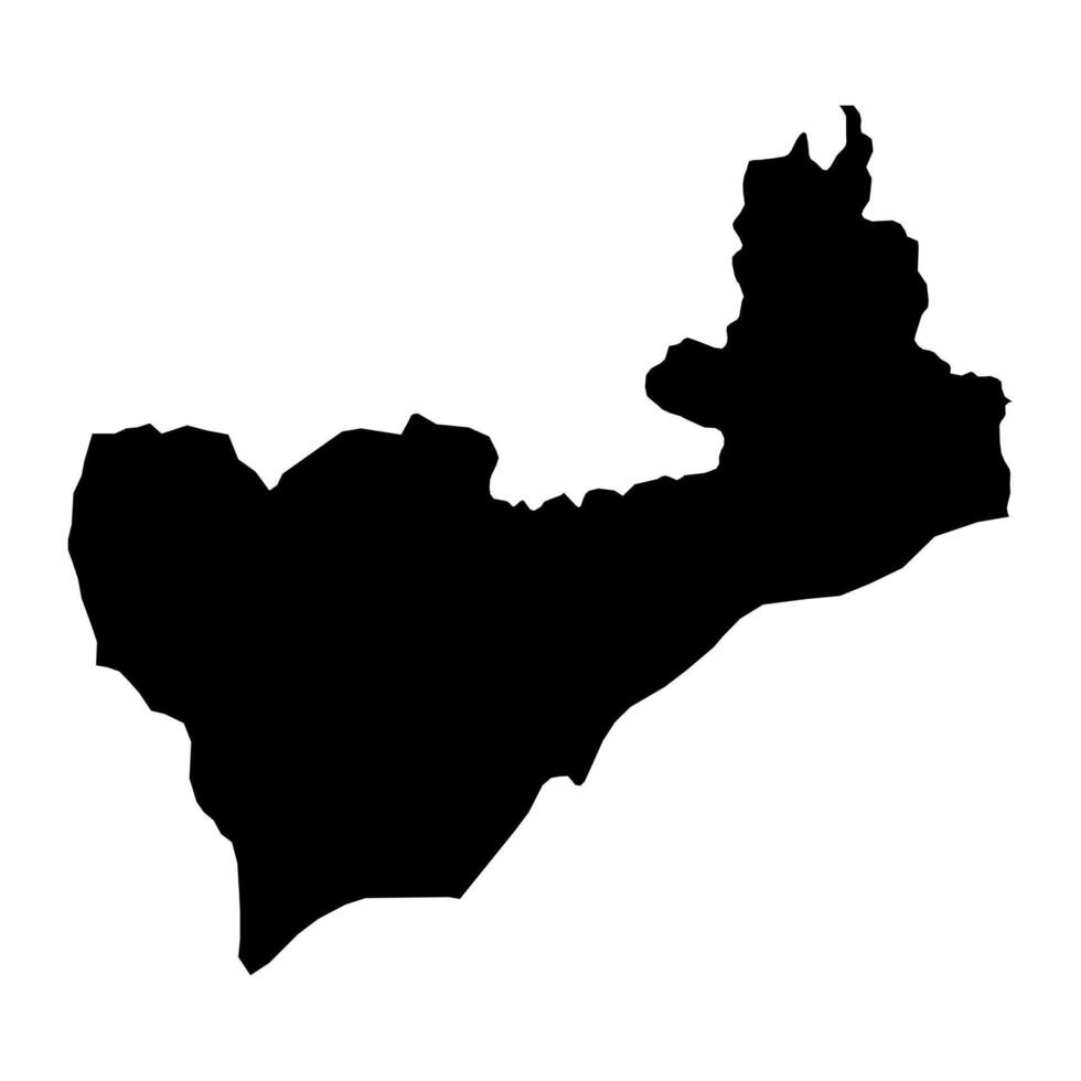 cova Lima municipalité carte, administratif division de est Timor. vecteur illustration.