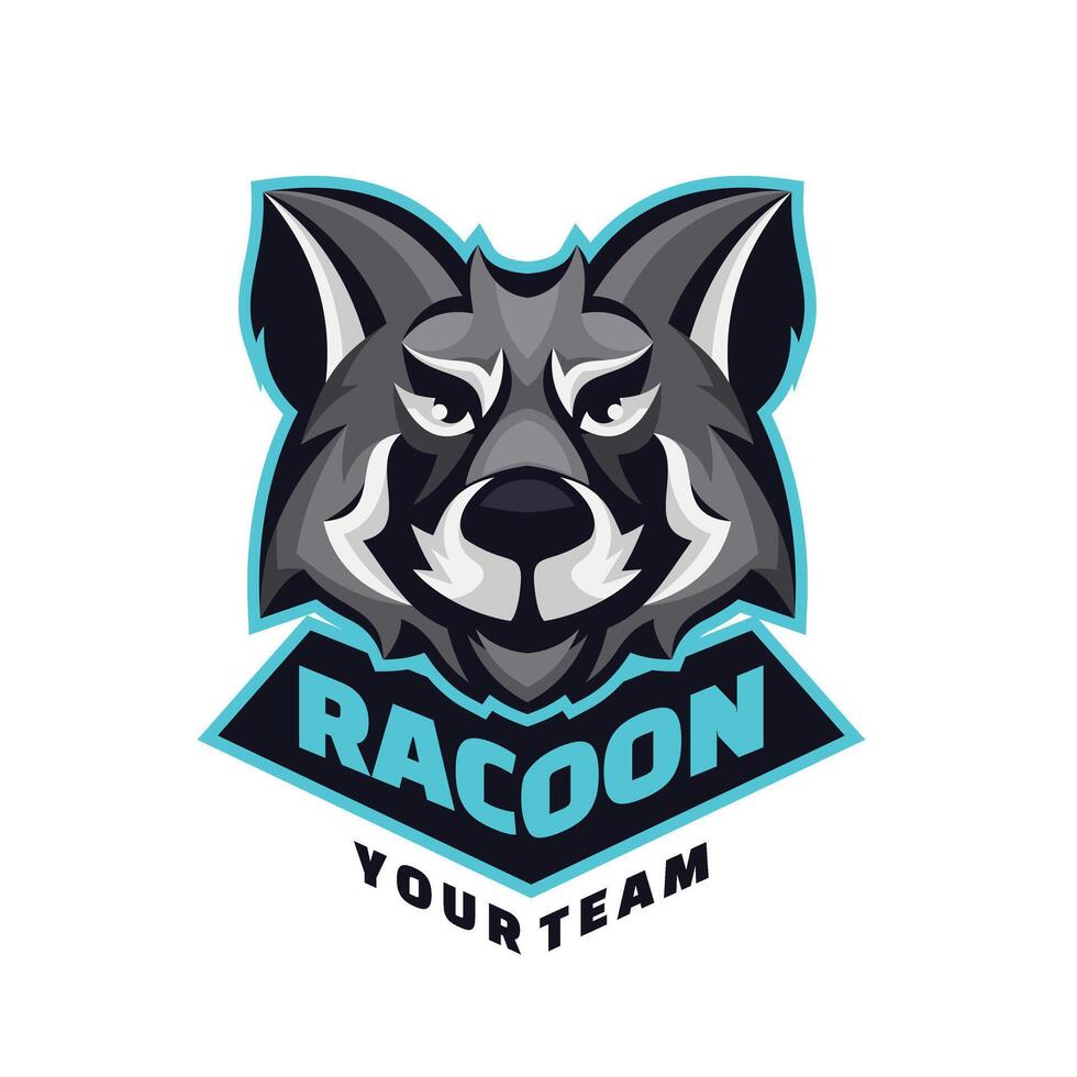 animaux tête personnage esport logo vecteur