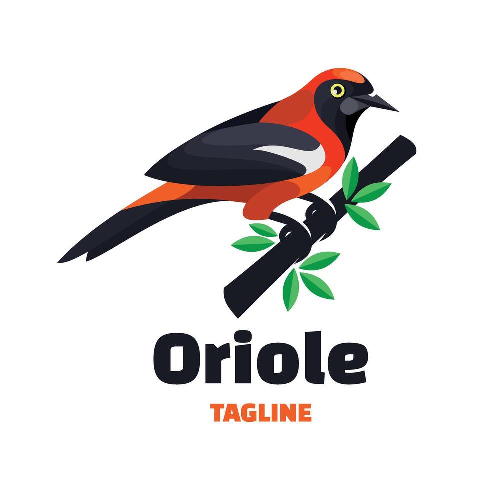 oiseau personnage mascotte logo vecteur