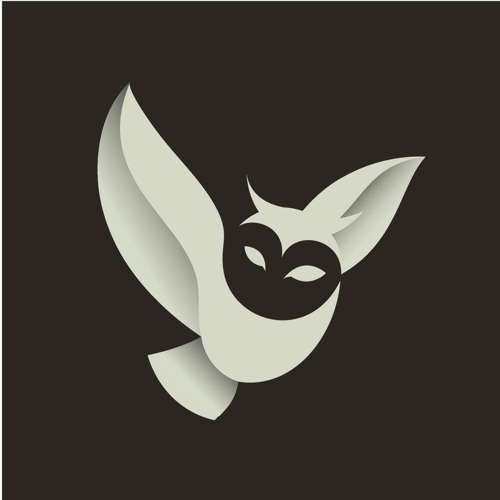 oiseau abstrait personnage logo vecteur