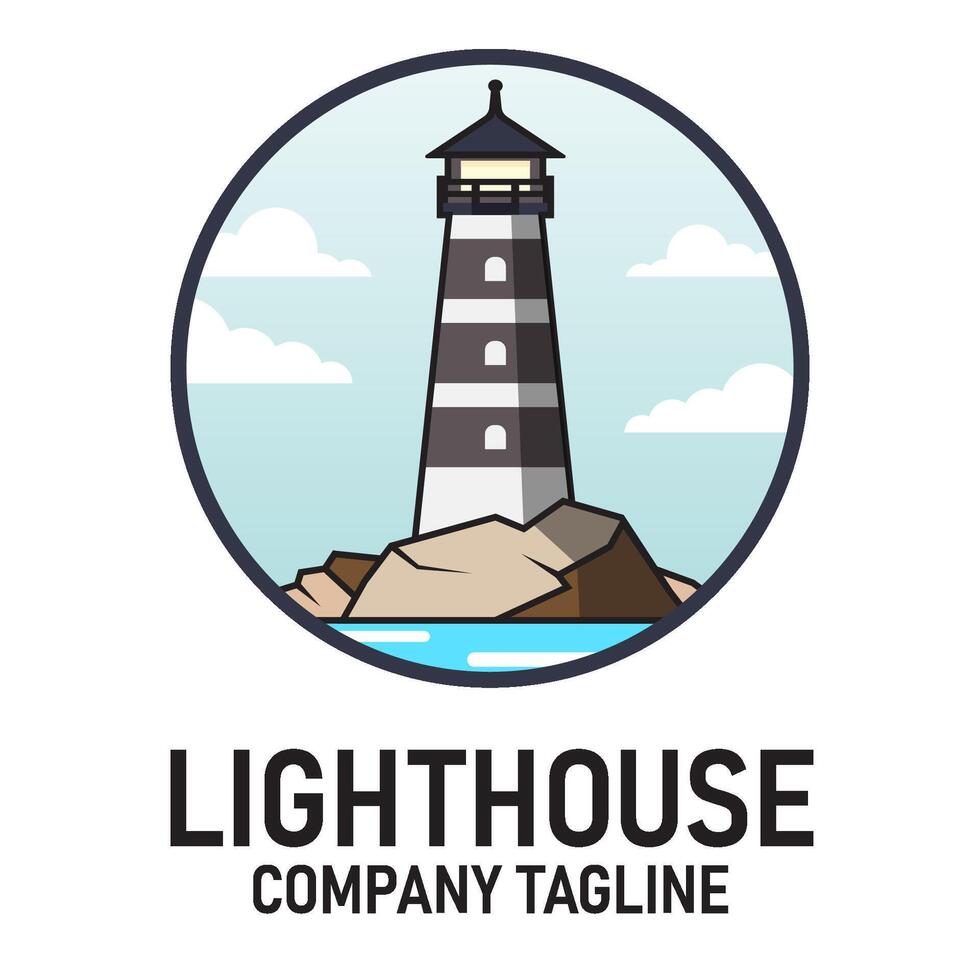 phare base logo modifiable vecteur