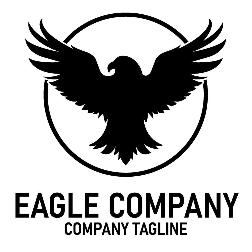 Aigle oiseau base logo modifiable vecteur