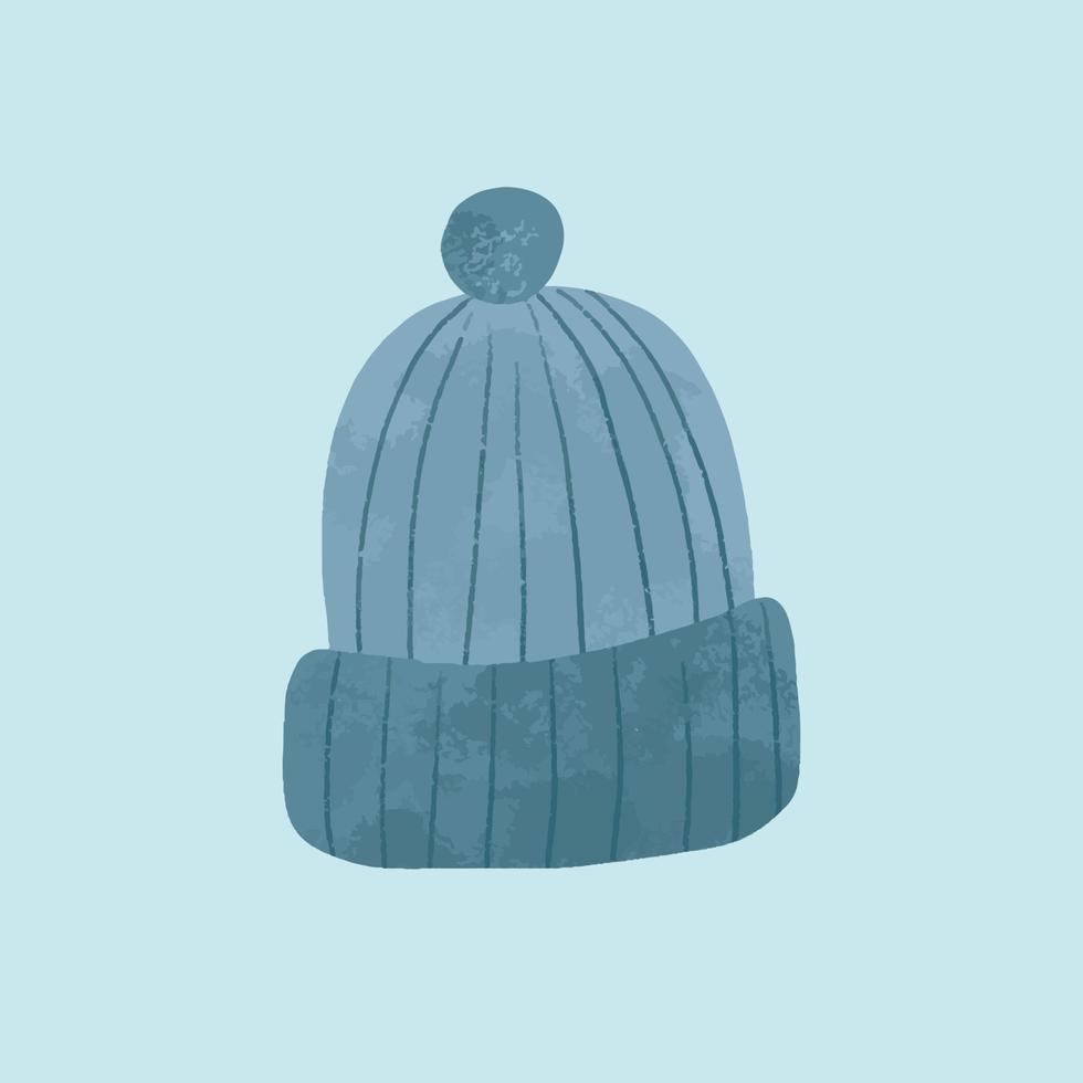 bonnet bleu hiver noël saison graphique vectoriel pro