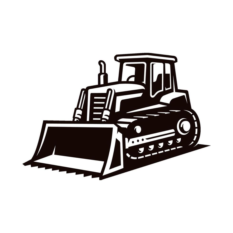 construction et ferme tracteur illustration vecteur