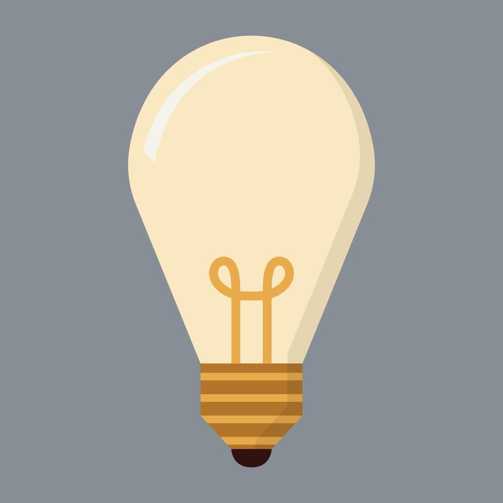 Facile lumière ampoule icône signe symbole vecteur illustration