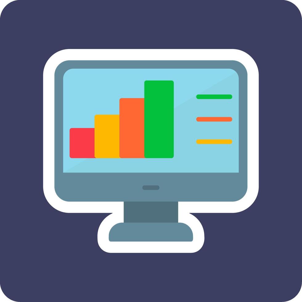 icône de vecteur d'analyse de données