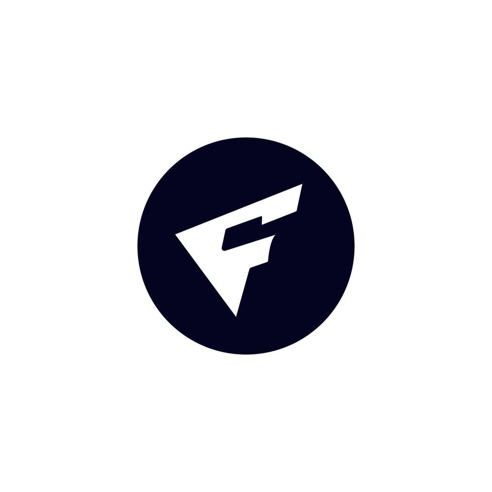 lettre F aile drapeau logo icône conception modèle éléments . vecteur pro