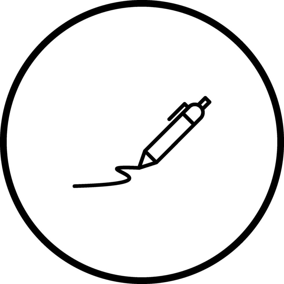 dessiner l'icône de vecteur de courbe