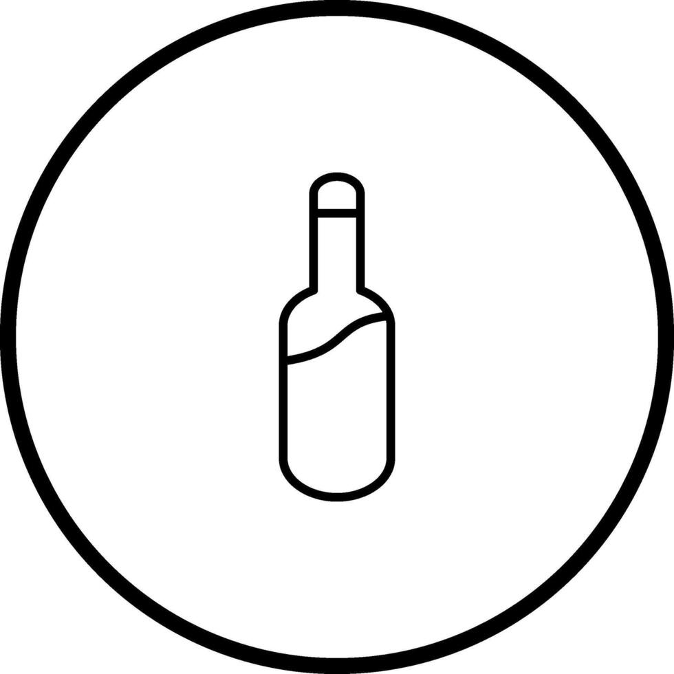 icône de vecteur de bouteille de champagne