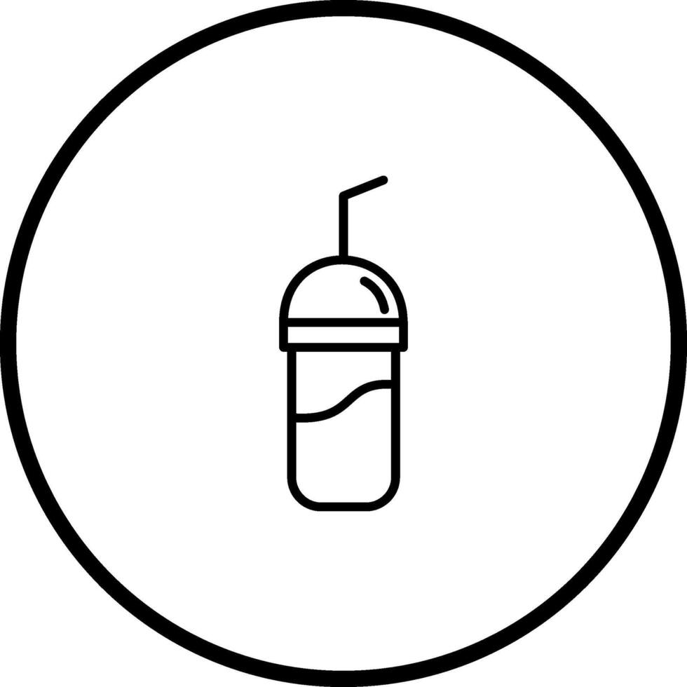 icône de vecteur de shake au chocolat