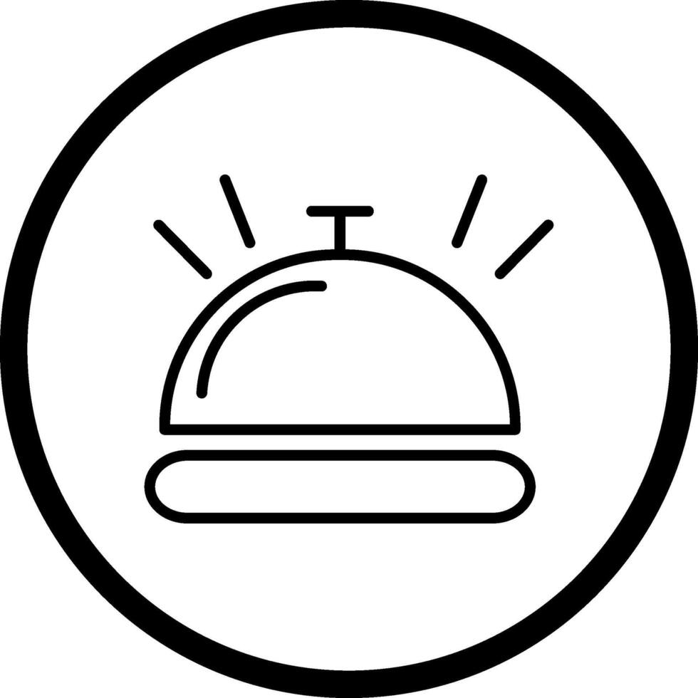 icône de vecteur de cloche de bureau